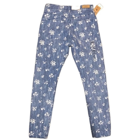 POLO RALPH LAUREN Blue Callen High-Rise Slim Jeans Womens 27 - Picture 2 of 4